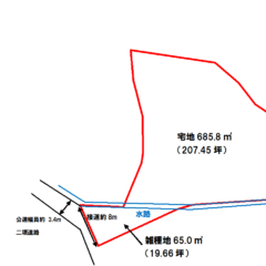 360度画像有り☆【売土地】古宿土地　約227坪 画像5